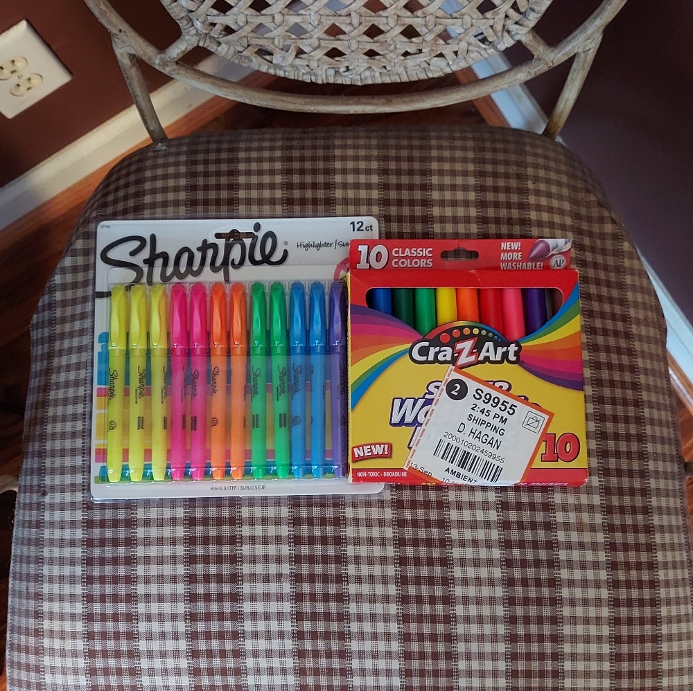 MOM & MINI Sharpie and Cra-Z-Art Marker Set! Highlighters & Washables NWT SETS